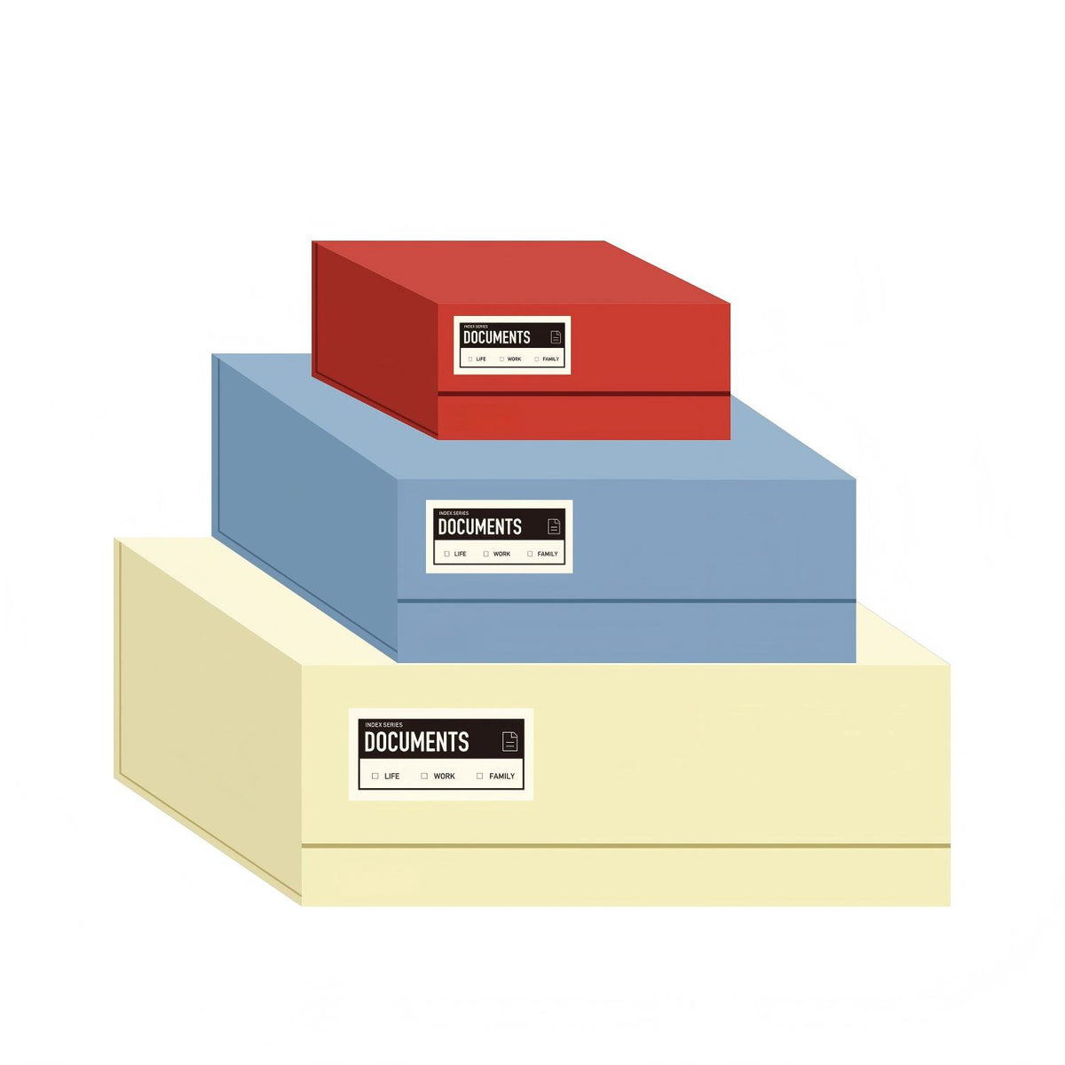 Index Eco-Friendly Lidded Storage Box Set – Set A