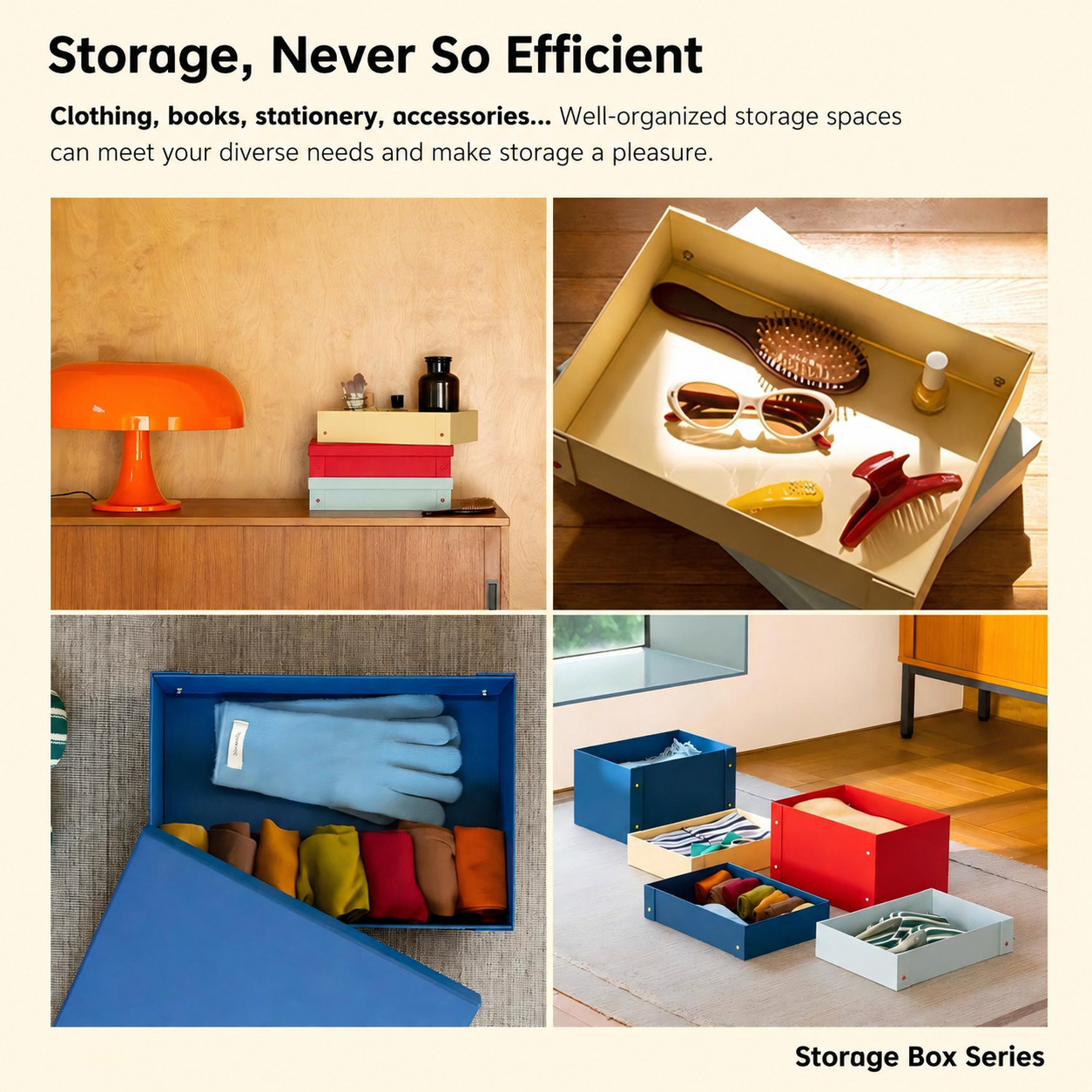 Eco-friendly paper storage box-samll