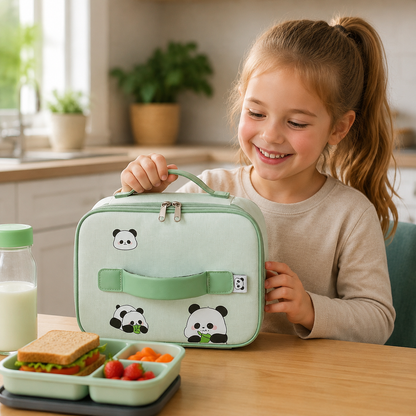 Cute Kids Insulated Lunch Bag for School & Picnic