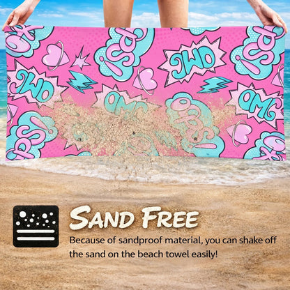 2 in 1 Quick Dry Beach Towel Bag