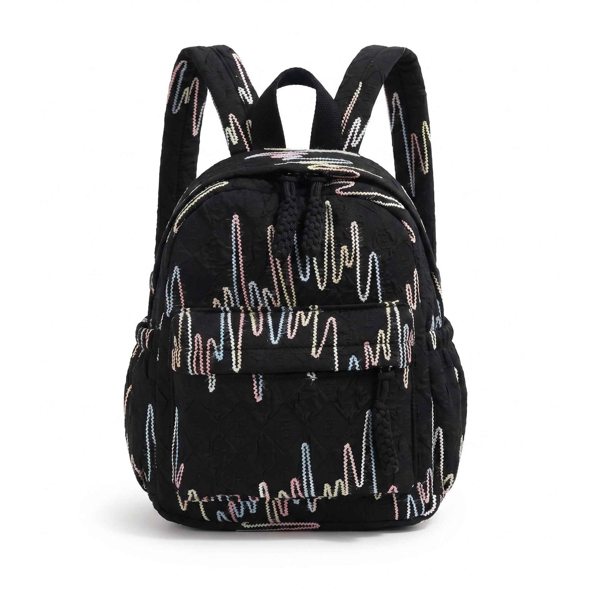 Lightweight Embroidered School Daily Backpack