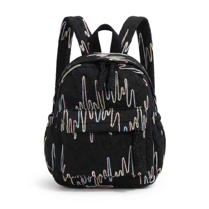 Lightweight Embroidered School Daily Backpack