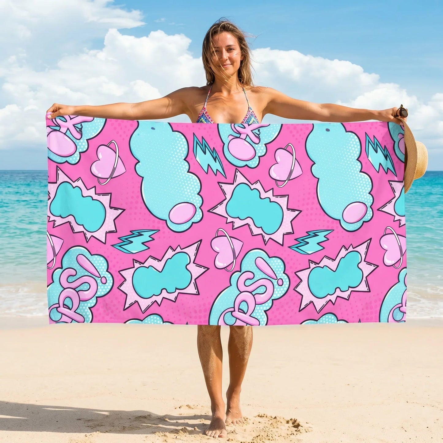 2 in 1 Quick Dry Beach Towel Bag