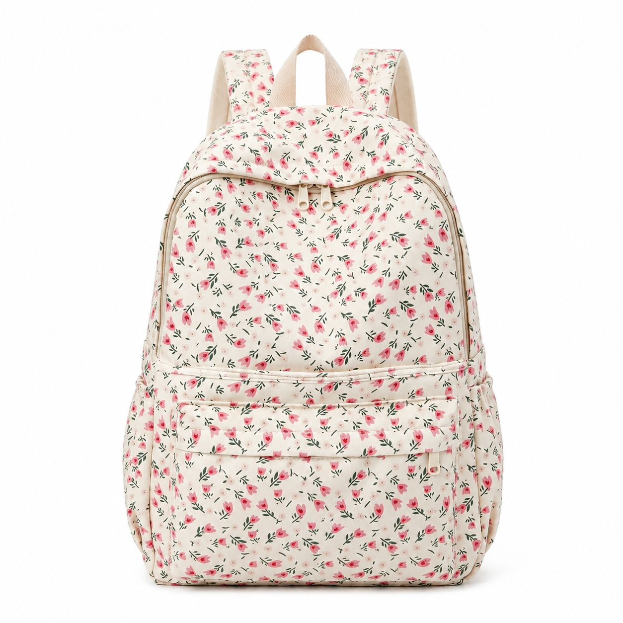 Cute Floral Canvas Daily Backpack