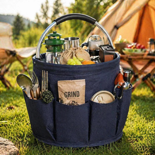 Foldable Oxford Storage Basket 17L With 6 Pockets