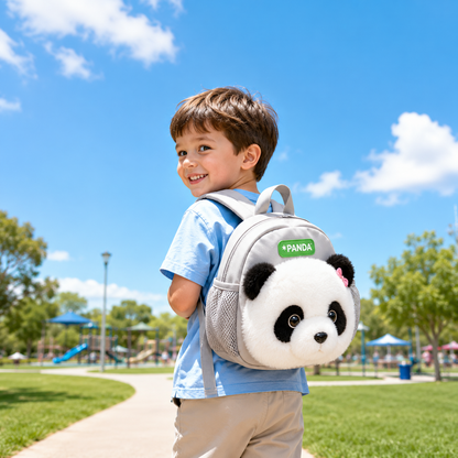 Kids Panda Plush Backpack