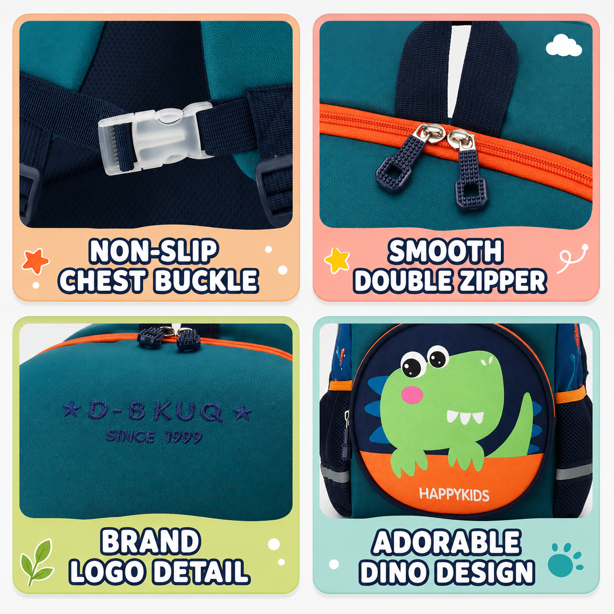 Cute Dinosaur Kids Daily Backpack