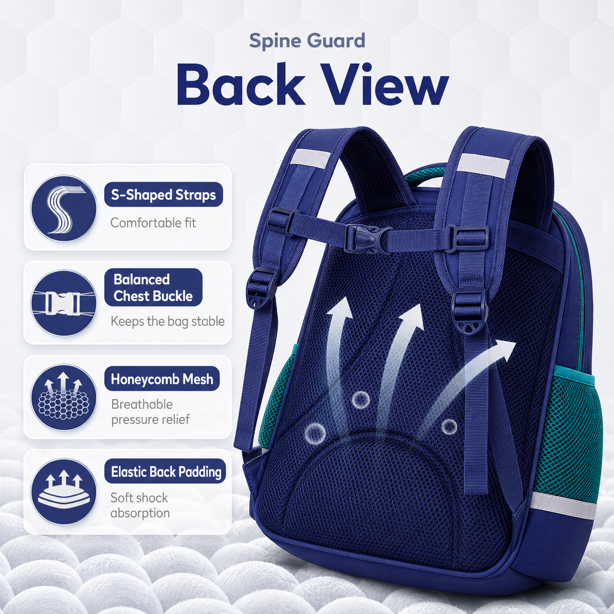 Kids Ergonomic School Backpack with Large Capacity