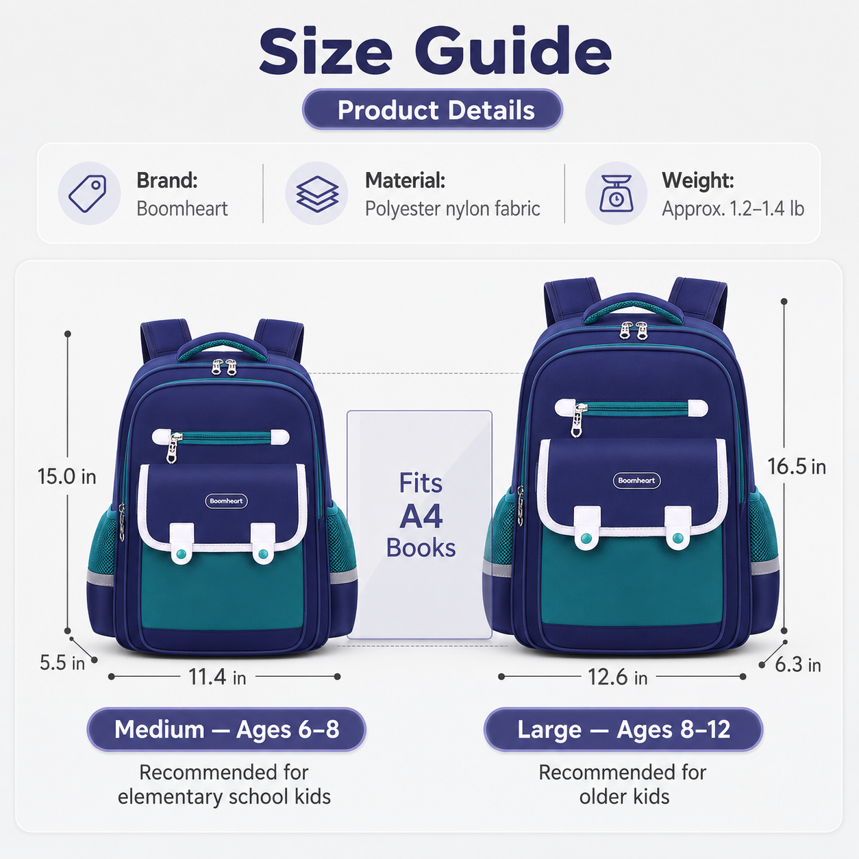 Kids Ergonomic School Backpack with Large Capacity