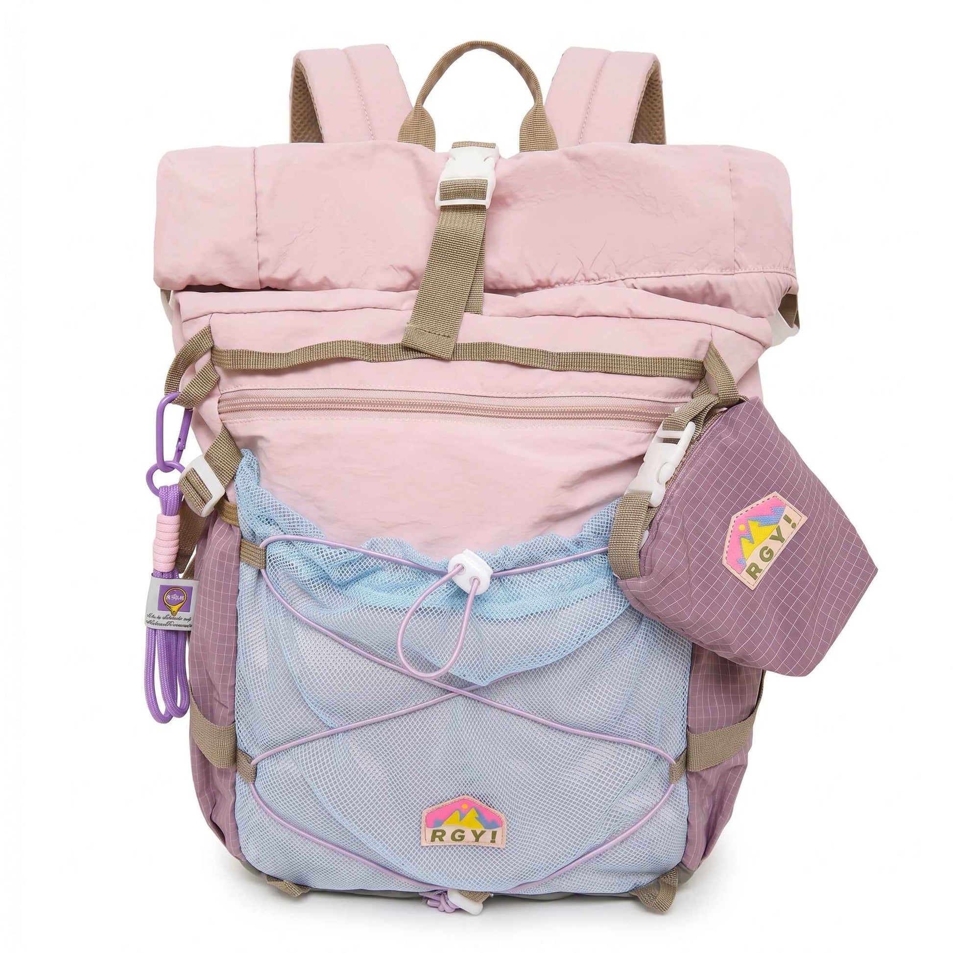 Lightweight Roll-Top Travel Backpack for Teens (Ages 10+)