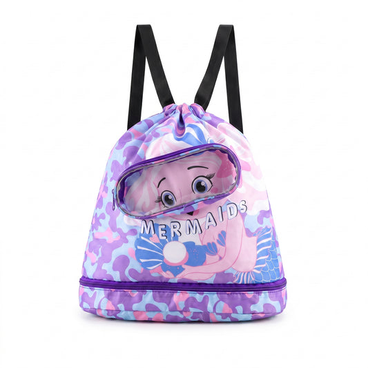 Kids Wet Dry Swim Backpack with Shoe Compartment