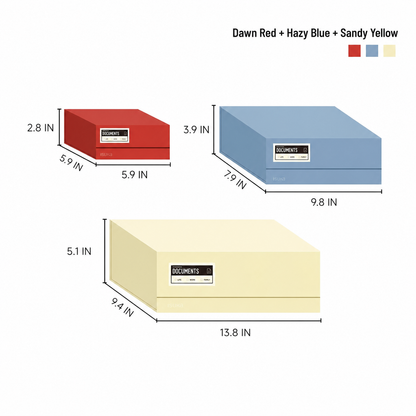 Index Eco-Friendly Lidded Storage Box Set – Set B