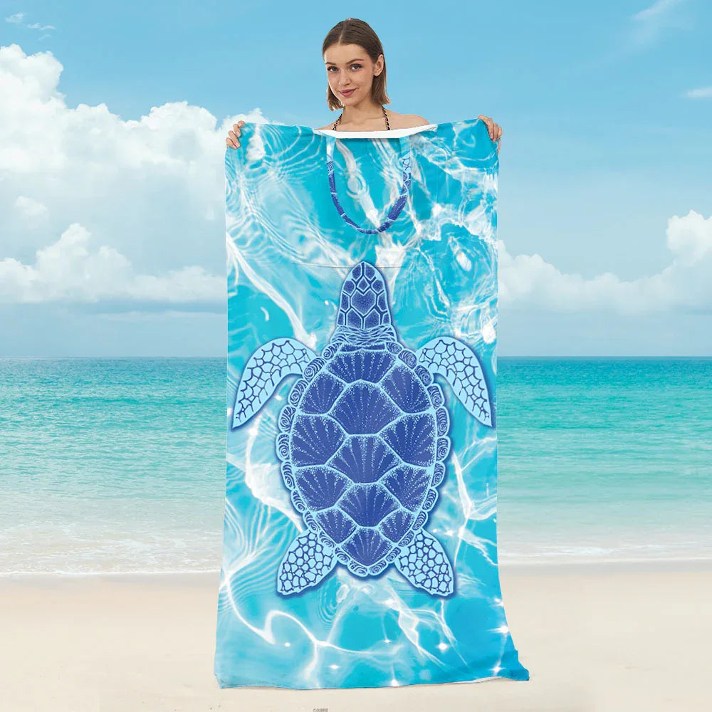 2 in 1 Quick Dry Beach Towel Bag