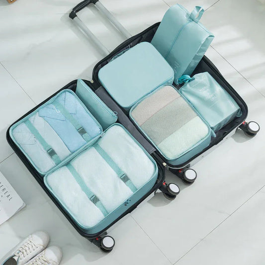 7-Piece Travel Packing Cubes Set for Suitcase