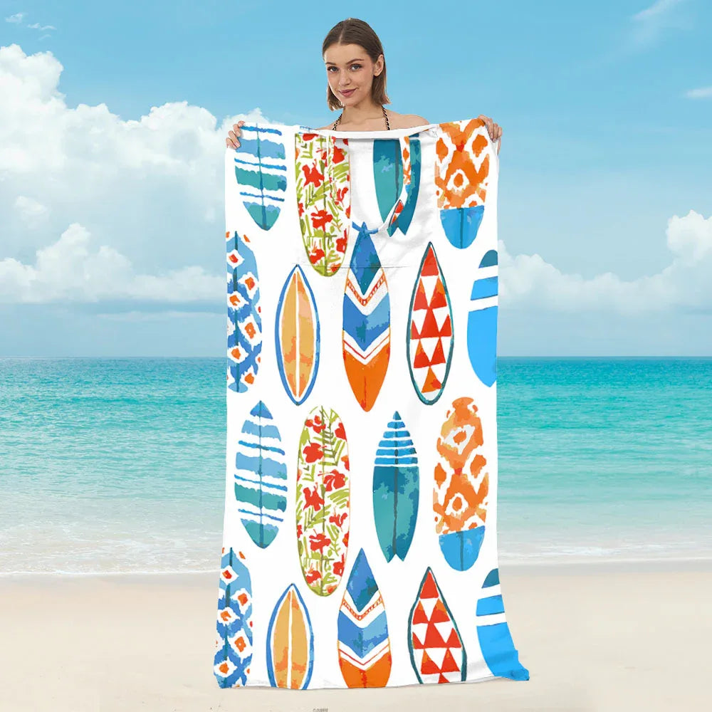 2 in 1 Quick Dry Beach Towel Bag