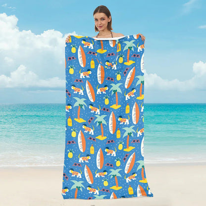2 in 1 Quick Dry Beach Towel Bag