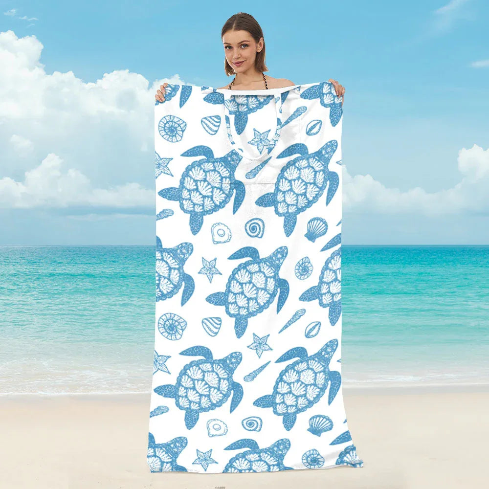2 in 1 Quick Dry Beach Towel Bag