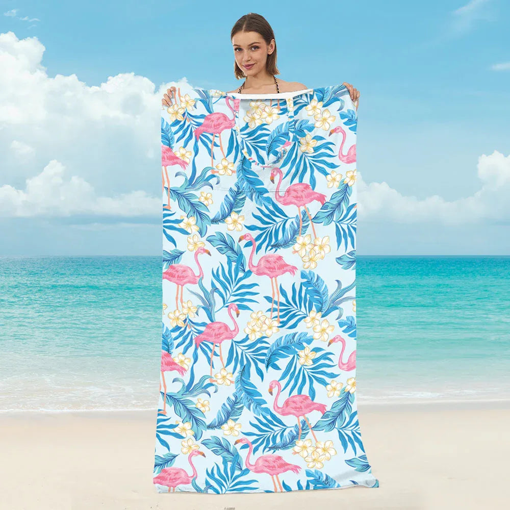 2 in 1 Quick Dry Beach Towel Bag