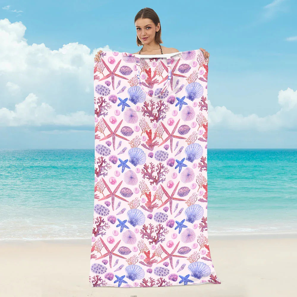 2 in 1 Quick Dry Beach Towel Bag