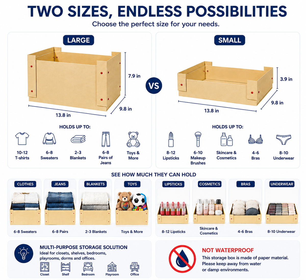 Stackable Paper Storage Box