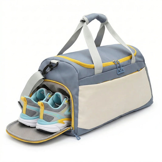 Chic Gym Wet & Dry Duffel Bag with Shoe Compartment